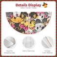 thumbnail image 4 of Kdxio Cute Cat Cartoon Print Christmas Tree Skirt Christmas Xmas Tree Skirts Mat for New Year Holiday Christmas Party Decorations-30", 4 of 7