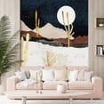 thumbnail image 3 of Idea4wall 3pcs Nordic Style Nature Landscape Stick Wallpaper Removable Wall Murals Large Wall Stickers for Home Decoration, 96"x72", 3 of 5