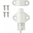 thumbnail image 1 of Cerradura de puerta automática, pestillo de cierre automático de aleación de aluminio de seguridad mejorada con acabado brillante para varios estilos de puertas, ventanas y portones, compatible con, 1 of 5
