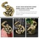 thumbnail image 3 of Desk Topper Feng Shui Animal Statue Garden Gorilla Figurine Brass Gorilla Decor Prosperity Statue, 3 of 3