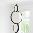 thumbnail image 7 of JONATHAN Y Loop 7.75" Adjustable Integrated LED Metal Ring Pendant, Black, 7 of 7