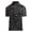 Black, variant on Womens Tropical Neon Leaves Button Down Polo Shirt Outdoor Sports Vacation Top Notch Neck Short Sleeve Shirt
