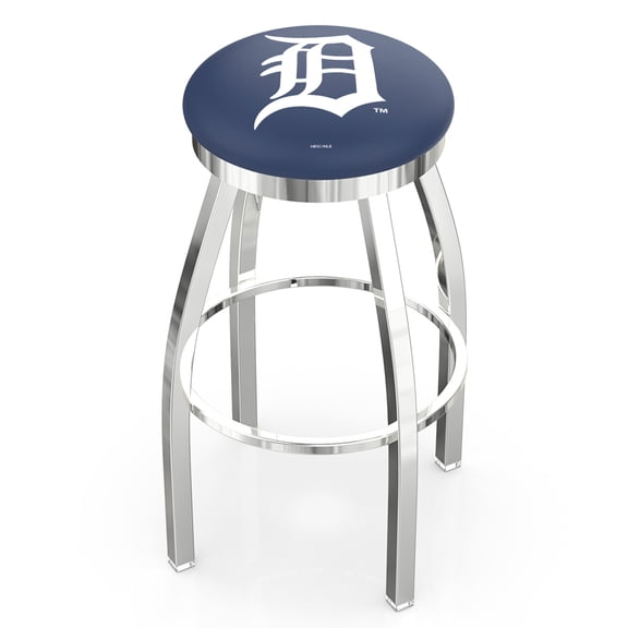 Detroit Tigers 36" Chrome Swivel Counter Stool