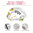 thumbnail image 5 of Kdxio Dinosaur on Excavator Print Shower Cap for Women,Elastic and Reusable,Double Waterproof Layers Bathing Hat, 5 of 9