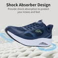 thumbnail image 5 of MAYKX Mens Wide Toe Box Walking Shoes Arch Support Orthotic Slip On Tennis Shoes Running Sneakers for Plantar Fasciitis Relief, 5 of 6