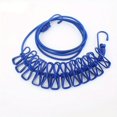 thumbnail image 3 of 1pc Portable Travel Clothesline, Retractable Camping Clothesline, Adjustable Clothesline With 12pcs Clips, Drying Clothes For Outdoor And Indoor, Home Supplies, 3 of 5