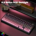 thumbnail image 3 of Restored AULA F99 Pro Wireless Mechanical Keyboard,Hot Swappable Custom Keyboard,RGB Backlit,Pre-lubed Linear Switches,Side Printed PBT Keycaps,2.4GHz/USB-C/BT5.0 Mechanical Gaming Keyboards (Refurbished), 3 of 7