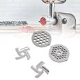 thumbnail image 1 of Meat Grinder Blades, Meat Grinder Plate Discs Stainless Steel Easy To Clean  For Kitchen, 1 of 8
