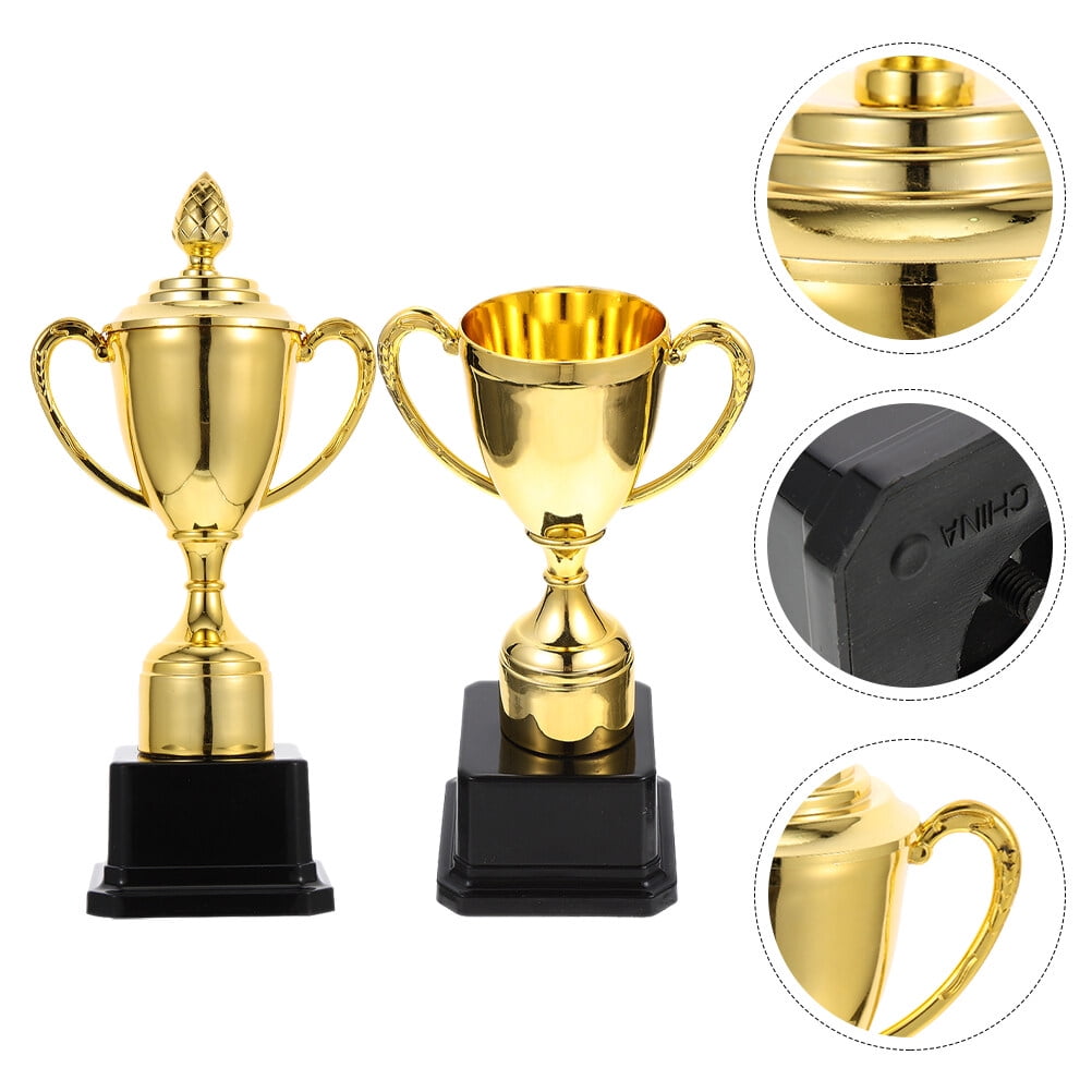 Toyandona 2Pcs Plastic Trophy Awards for Competition Winners Decorative Party Favors