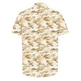 thumbnail image 4 of cllios Men's Hawaiian Shirt Casual Short Sleeve Button Down Shirt Summer Camo Beach Shirt Aloha Holiday Party Tops, 4 of 5