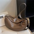thumbnail image 2 of Bolso de hombro cruzado con correa ancha para mujer, bandolera holgada, de diseñador, suave, media luna, invierno, 2022 Fivean unisex, 2 of 2