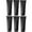 Black Style 2, variant on Muka 6Pcs 3.4oz./100ml Reusable Plastic Empty Travel White Cosmetic Soft Tubes with Flip-top Cap