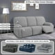 thumbnail image 4 of Fundas para sofá reclinable de 3 plazas ULTICOR, jacquared, gris claro, 4 of 6
