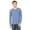 BLUE TRIBLEND, variant on Bella Canvas 3425 - Long Sleeve V-Neck T-Shirt