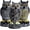 Asian, variant on Owl Decoys to Scare Birds Away Plastic Owls Statue for Garden & Outdoors by Galashield, 3 Pack