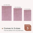thumbnail image 6 of Chenille Bathroom Rugs Mat 32"x20", Non-Slip Bath Mat for Bathroom Floor & BathTub, Washable Shower Shag Bath Rugs, Soft Fluffy Thick Water Absorbent Microfiber Shower Mat, Bubblegum Pink, 6 of 6