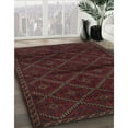 thumbnail image 3 of Ahgly Company Machine Washable Indoor Rectangle Contemporary Deep Red Area Rugs, 5' x 7', 3 of 7
