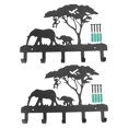 thumbnail image 5 of FRCOLOR 2 Sets Antler Wildlife Decor Animal Hook 28.50X20.00X3.00CM Black, 5 of 8