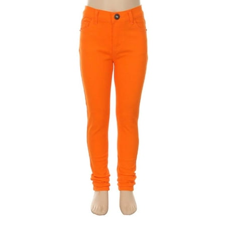 girls orange pants