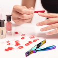 thumbnail image 3 of Cortaúñas postizas de 3 piezas, cortador de puntas de uñas acrílicas, kit de cortaúñas de acero inoxidable a prueba de óxido, recogedor de uñas, recortador, herramienta de manicura para gel artificial, 3 of 4