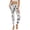 Black Cat Skull Bone Paw, variant on Leopard Print White Brown Womens Yoga Pants with Pockets High Waisted Womens Leggings Fashion Exercise Yoga Leggings Lightweight Activewear Printed Ankle Leggings, 3XL