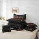 thumbnail image 4 of Cool Motocross Bed in a Bag Full Size,Modern Chic Dirt Bike Comforter Set 7 Pieces Youth,Glitter Red Black Motorcycle Bedding Sets,Extreme Sport Games Sheet Set with Comforter, 4 of 5