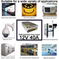 thumbnail image 3 of 12V 40A 500W Universal Switching Power Supply 110-240VAC to DC12V for LED Strip Lighting, CCTV Cameras, Radios, Electronic Projects, and More, 3 of 7