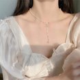 thumbnail image 4 of Collar gargantilla elegante JAMW Moda perla arco colgante boda fiesta joyería regalo, 4 of 5