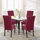 thumbnail image 2 of Fundas de Sillas de Comedor SearchI Juego de 6 en Color Vino Rojo Jacquard, 2 of 7