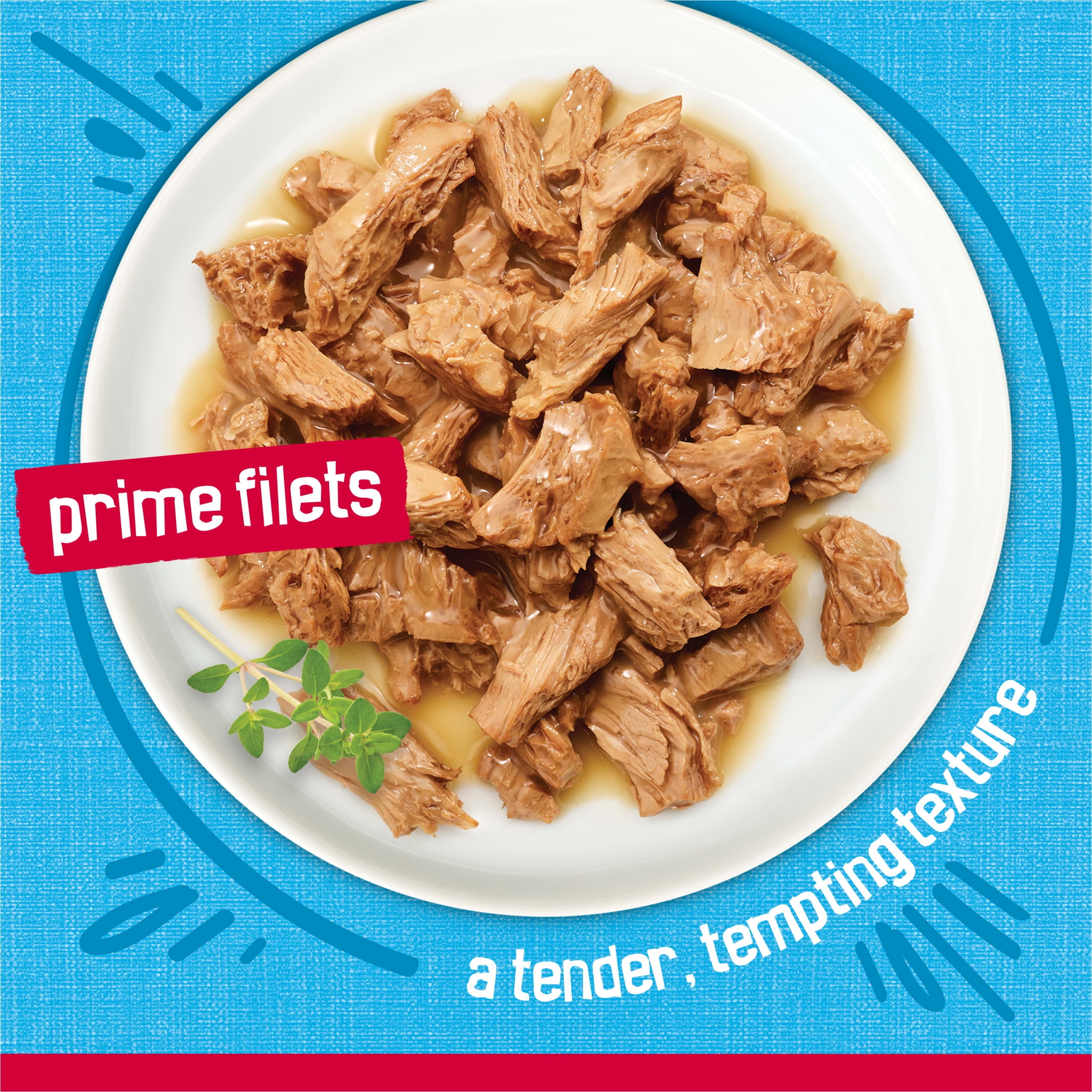 (6 pack) Purina Friskies Prime Filets, Ocean Whitefish and Tuna in Sauce, Wet Cat Food, 5.5 oz Can, 24 Pack