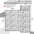 thumbnail image 5 of Basketball Doodle Pattern Toddler Nap Mats for Kids Preschool,Sleeping Mat Bag or Kids,Toddler Sleeping Bag,Toddler Nap Mat or Daycare, 5 of 6