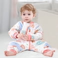 thumbnail image 2 of Baby Sleeping Bag with Legs 2.5 Tog Toddler Muslin Cotton Sleeping Sack with Removable Sleeves Infant Wearable Blankets Autumn Winter Pajama for Toddler Baby Boys Girls,Red 2-3 Years, 2 of 3