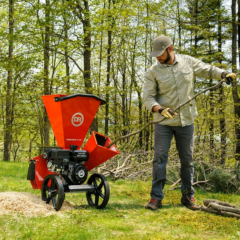 DR Power 7013819 Gasoline Powered Wood Chipper Shredder, 3 Inch