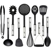 Kaluns 10-Pc Nylon & Stainless Steel Cooking Utensils Kitchen Set Household Essentials