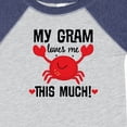thumbnail image 4 of Inktastic My Gram Loves Me Grandchild Boys or Girls Baby Bodysuit, 4 of 5