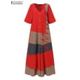 thumbnail image 5 of Spring Bohemian Dress Fashion Retro Holiday Women Loose Short Sleeve Dresses Casual Loose Holiday Elegant Vestidos, 5 of 7