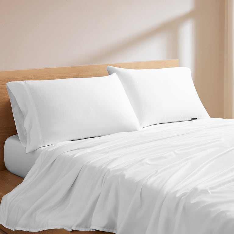 Color Sense 1200 Thread Count Cotton Blend Sateen Queen Sheet Set photo 3