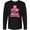 AB-Black, variant on Inktastic Stomp Out Breast Cancer with Pink Cowgirl Boots Long Sleeve T-Shirt