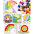 thumbnail image 2 of 2000 Pcs 1cm Assorted Pompoms Multicolor Valentine Day Arts And Crafts Fuzzy Pom Poms Balls, 2 of 4
