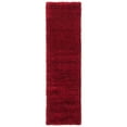 thumbnail image 2 of SAFAVIEH Charlotte Solid Plush Shag Runner Rug, Red, 2'3" x 8', 2 of 5