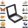 thumbnail image 3 of 3D Floating Frame Display Holder Stands, 3.6 x 3.6 x 0.8inches Display Stands, 3D Floating Frame for Medallions, Jewelry and Showcase Animal and Plant Specimens 10 Pcs, 3 of 8