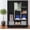 Black, variant on WoofPaw Portable Closet Portable Wardrobe Non-Woven Fabric Clothes Closet Easy to Assemble Detachable Wardrobe Closet for Bedroom Hanging,Black