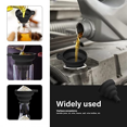 thumbnail image 4 of Silicone Foldable Funnel Set, 4 Pieces, 3 Different Sizes, 1 S, 2 M, 1 L, Kitchen Small Tool Food Grade Foldable Funnel (Black), 4 of 6