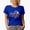 Royal Blue, variant on Retro Make Yourself a Priority, Groovy Wavy Text Art Merch Gift, Black T-Shirt, Large