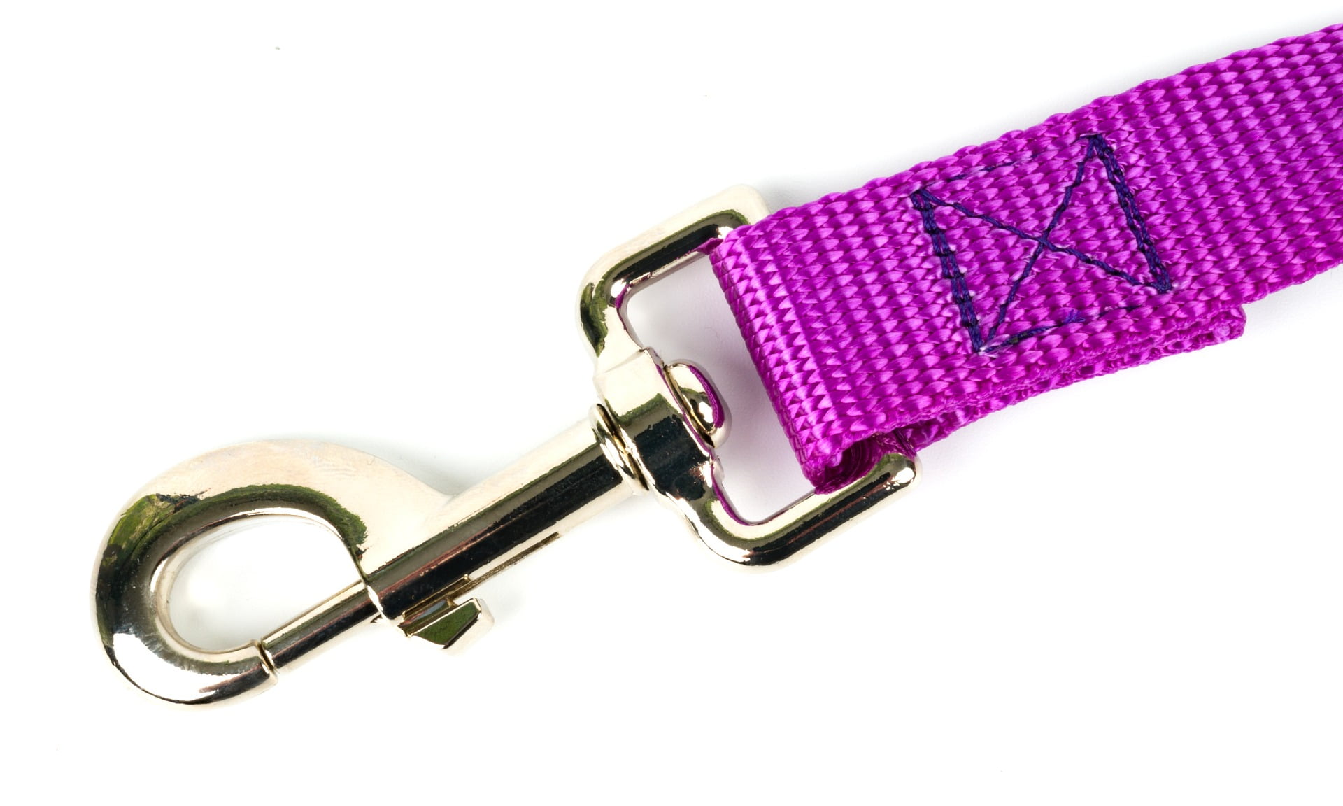 Country Brook Petz® Bright Purple Everyday Nylon Dog Collar and Leash, Large