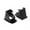 Black, variant on Walbest 2pcs Car Child Seat ISOFIX Interface Buckle, Black Fixed Guide Groove Black