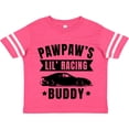 thumbnail image 3 of Inktastic Pawpaw's Lil' Racing Buddy with Car Silhouette Boys or Girls Toddler T-Shirt, 3 of 5