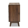 thumbnail image 5 of Baxton Studio Hartman Mid-Century Modern Walnut Brown Finished Wood 3-Drawer Storage Chest, 5 of 10