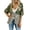 a-Army Green7827, variant on Womens Casual Floral Print Kimono Cardigan With Lace Patchwork Tie Front Short Sleeves Asymmetric Hem Blouse For Daily Vacation Wear Red XXL