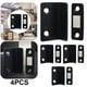 thumbnail image 1 of Tope Magnético para Puerta Gabinete Sin Perforaciones Atrapa Herrajes Delgados en Forma L (negro), 1 of 5